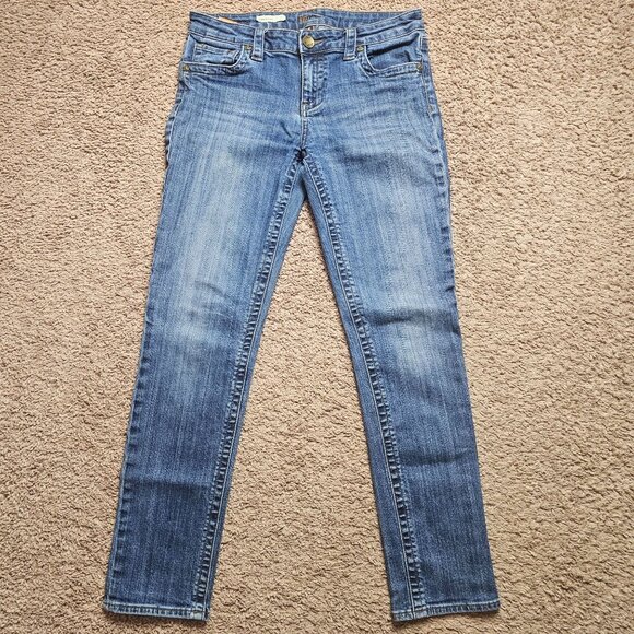 Kut from the Kloth Denim - KUT from the Kloth Jeans Womens 6 Straight Leg Blue Low Rise Denim Stretch